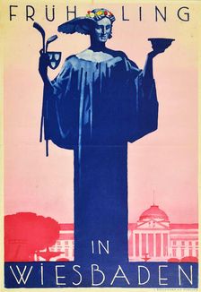Frühling in Wiesbaden, 1925. Creator: Hohlwein, Ludwig (1874-1949)