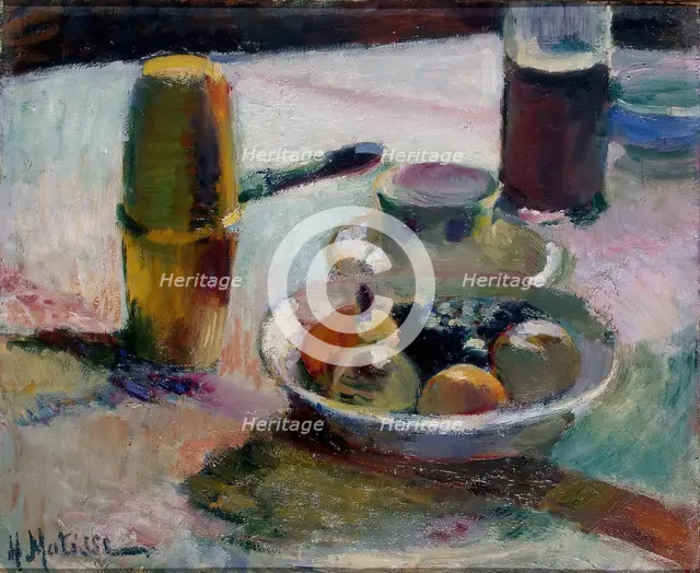 Fruit and Coffeepot, 1898. Creator: Henri Matisse.