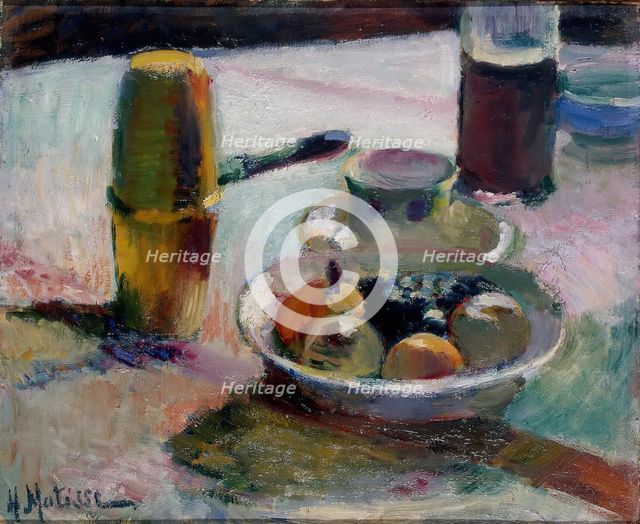Fruit and Coffeepot, 1898. Creator: Henri Matisse.