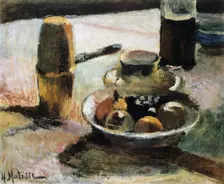 Fruit and Coffeepot c1898. Creator: Henri Matisse