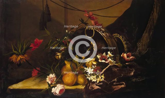 Fruit and Flowers, 1650. Creator: Jean-Baptisite Monnoyer.