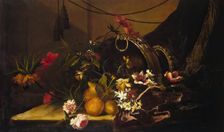 Fruit and Flowers, 1650. Creator: Jean-Baptisite Monnoyer