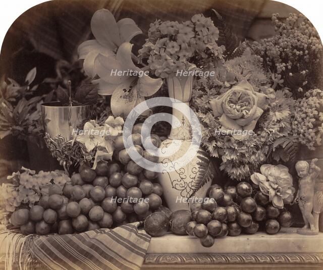 Fruit and Flowers, 1860. Creator: Roger Fenton.