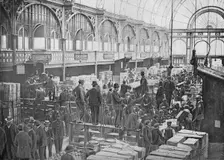 Fruit auctions at Covent Garden Market, London, c1901 (1901)