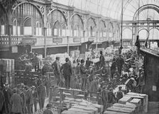Fruit auctions at Covent Garden Market, London, c1901 (1901)