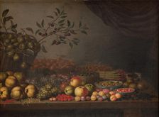 Fruit Basket, 1632-1636. Creator: Floris van Schooten