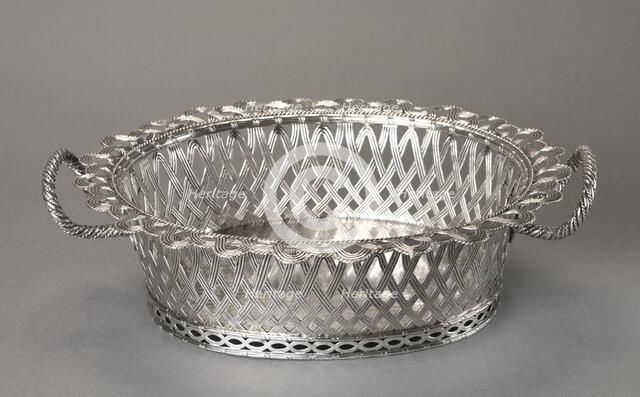 Fruit Basket, 1729. Creator: Paul Jacques de Lamerie (British, 1688-1751).