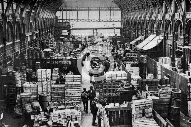 Fruit department, Covent Garden, London, 1926-1927. Artist: Unknown