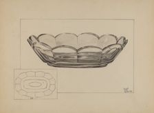 Fruit Dish, c. 1937. Creator: Hugh Clarke