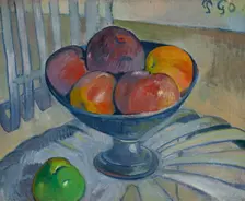Fruit Dish on a Garden Chair, 1890. Creator: Paul Gauguin