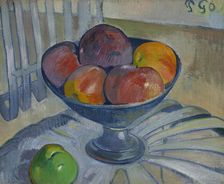 Fruit Dish on a Garden Chair, 1890. Creator: Paul Gauguin