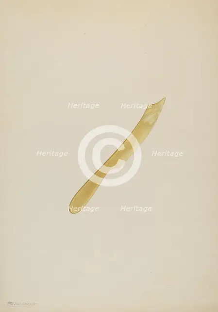 Fruit Knife, c. 1939. Creator: Frank M Keane.