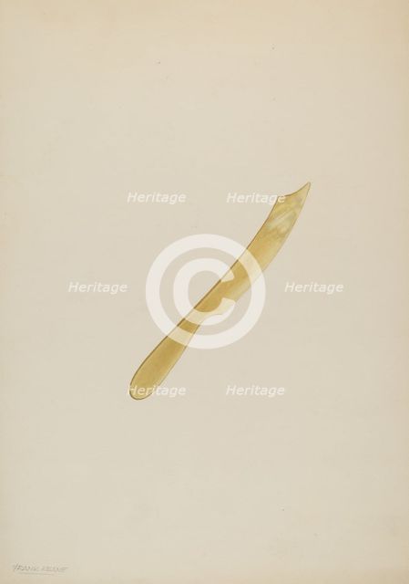 Fruit Knife, c. 1939. Creator: Frank M Keane.