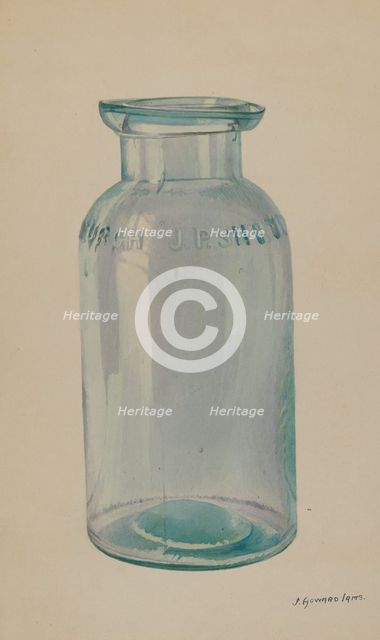 Fruit Jar, c. 1938. Creator: J. Howard Iams.