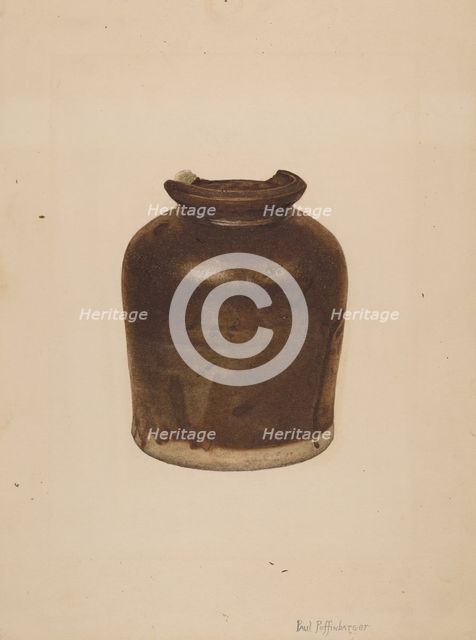 Fruit Jar, c. 1939. Creator: Paul Poffinbarger.