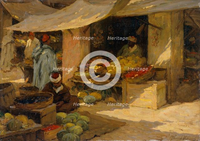 'Fruit market, Tangier', 1880-1936. Creator: Terrick Williams.