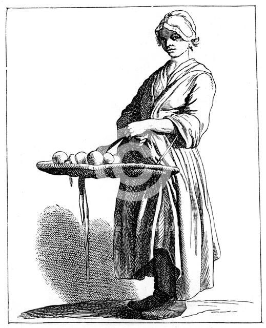 Fruit Seller, 1737-1742.Artist: Bouchardon