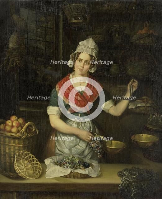 Fruit Seller, 1840-1860. Creator: Henrietta Christina Temminck.
