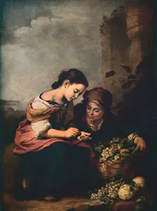 Fruit-Sellers Counting Their Money 1618, (1914). Creator: BartolomÃ© Esteban Murillo