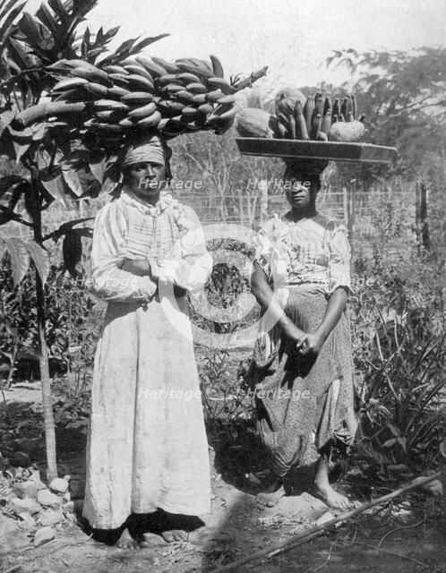 Fruit sellers, Jamaica, c1905. Artist: Adolphe Duperly & Son
