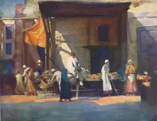 Fruit Stall 1903. Artist: Mortimer L Menpes