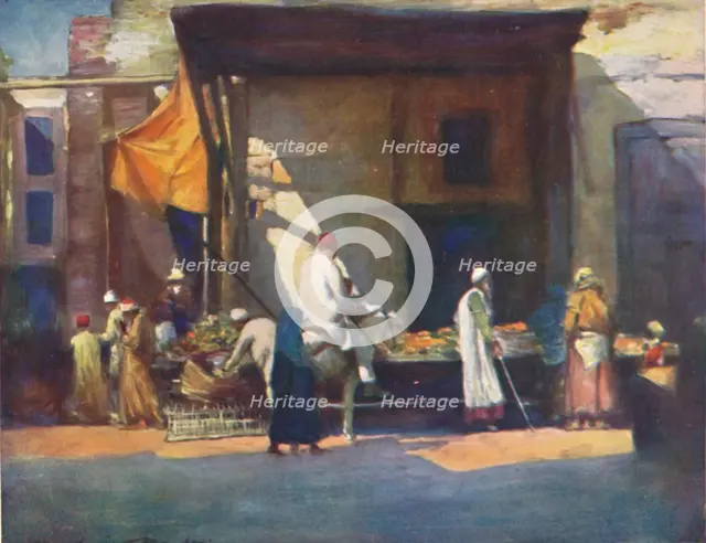 'Fruit Stall', 1903. Artist: Mortimer L Menpes.