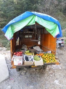 Fruit stall in Dharamshala Himachal Pradesh India 2017. Creator: Unknown