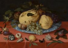 Fruit Still Life with Shells and Tulip, 1620