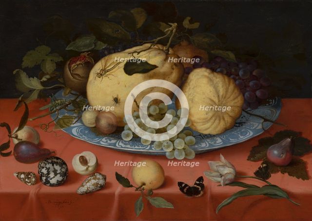 Fruit Still Life with Shells and Tulip, 1620. Creator: Balthasar van der Ast.
