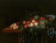 Fruit Still Life, c1650-1660. Creator: Johannes Rosenhagen