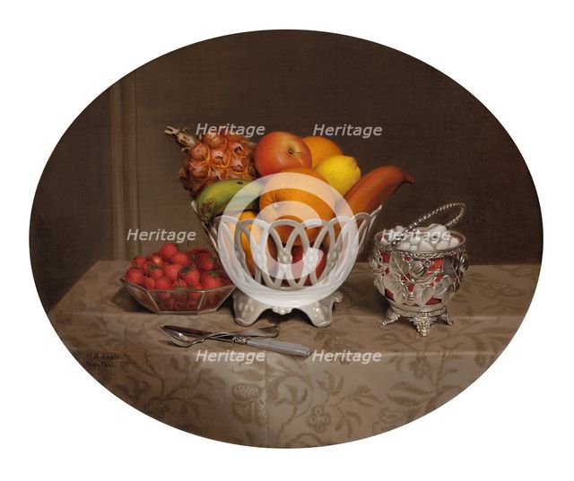 Fruit Piece, 1860. Creator: Hannah Brown Skeele.
