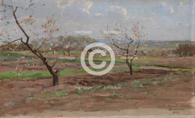 Fruit-Trees in Bloom, Suresnes, 1890. Creator: Victor Westerholm.