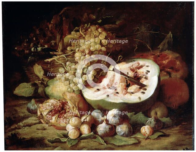 'Fruits', 1670s.  Artist: Abraham Brueghel