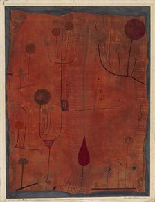 Fruits on Red, 1930. Creator: Klee, Paul (1879-1940)