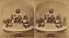 Fruits and wines, about 1865. Creator: Unknown