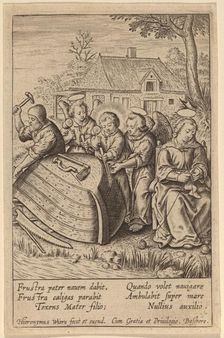 Frustra pater nauem dabit. Creator: Hieronymous Wierix