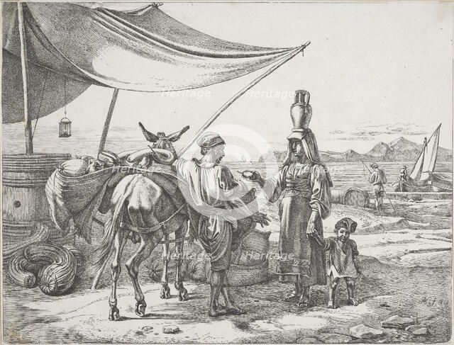 Fruttajuolo di Napoli (Fruit seller of Naples), 1822. Creator: Johann Adam Klein.