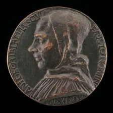 Fra Alberto Belli, died 1482 [obverse], c. 1497. Creators: Niccolo Fiorentino, Unknown