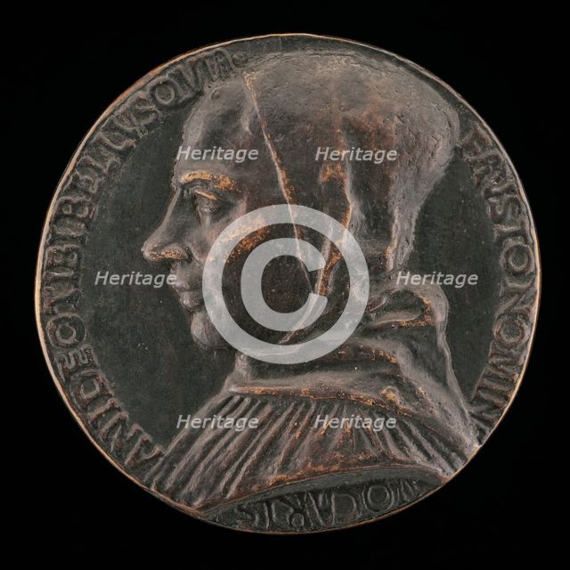 Fra Alberto Belli, died 1482 [obverse], c. 1497. Creators: Niccolo Fiorentino, Unknown.