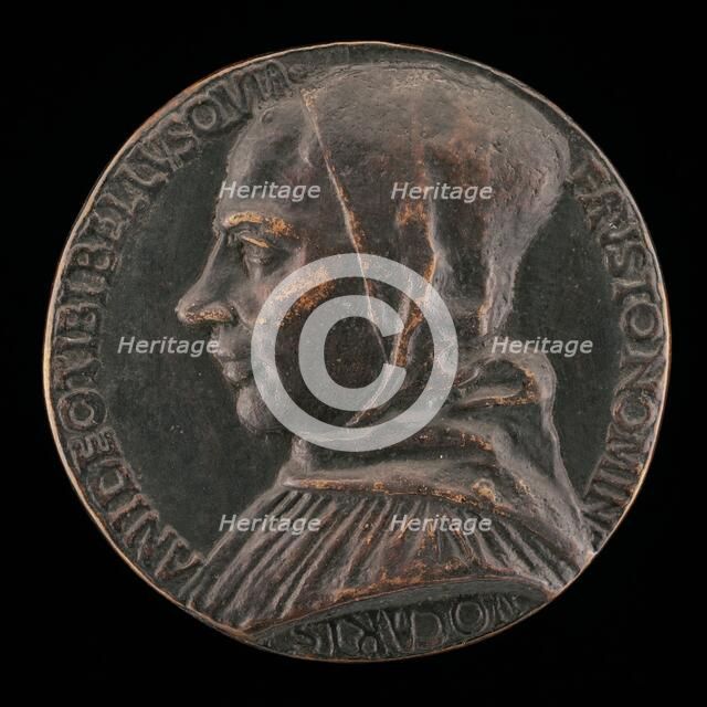 Fra Alberto Belli, died 1482 [obverse], c. 1497. Creators: Niccolo Fiorentino, Unknown.