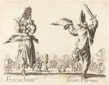 Fracischina and Gian Farina. Creator: Unknown