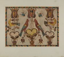 Fractur, c. 1937. Creator: Albert J. Levone