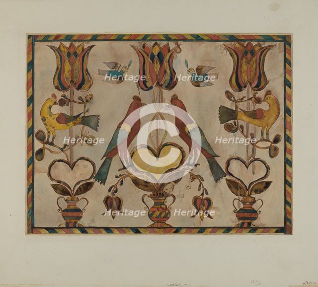 Fractur, c. 1937. Creator: Albert J. Levone.
