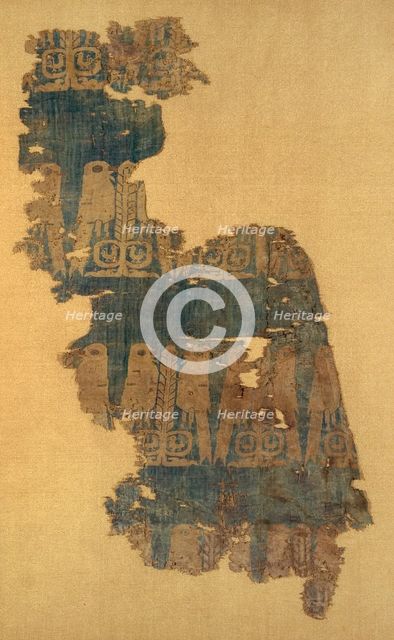Fragment, Central Asia, Tang dynasty (618-906)/ Song dynasty (960-1279), 9th/10th century. Creator: Unknown.
