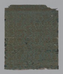 Fragment, China, Late Ming (1368-1644)/early Qing Dynasty (1644-1912), possibly 17th century. Creator: Unknown