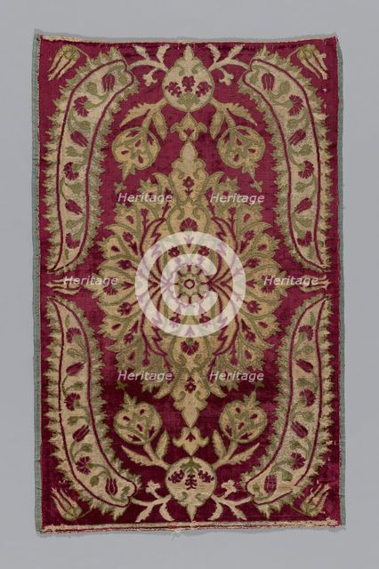 Fragment (Cushion Cover), Turkey, 18th century. Creator: Unknown.