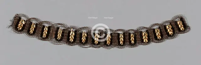 Fragment (Bonnet Trim), Europe, 1840/50. Creator: Unknown.