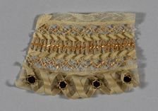 Fragment (Bonnet Trim), Europe, 1850. Creator: Unknown