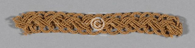 Fragment (Bonnet Trim), Europe, 1850. Creator: Unknown.
