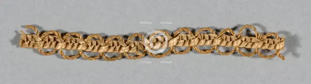 Fragment (Bonnet Trim), Europe, 1850. Creator: Unknown.